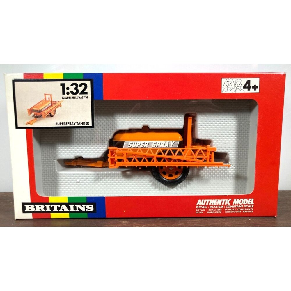 Britains SUPER-SPRAY TANKER Farm Implement #9537 Superspray Tractor Trailer 1:32
